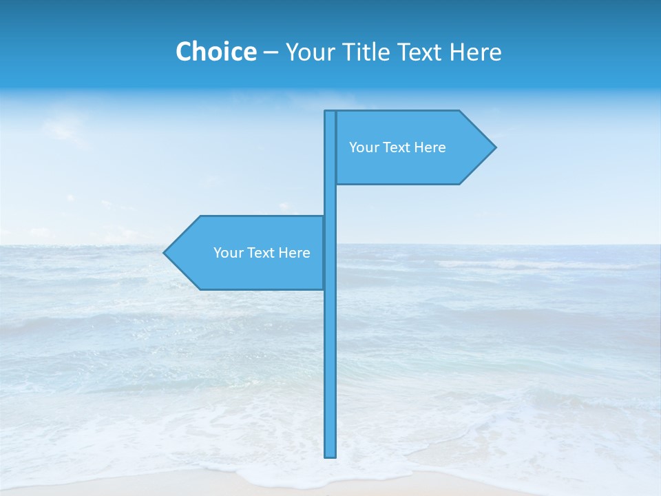 Travel Colorful Sea PowerPoint Template