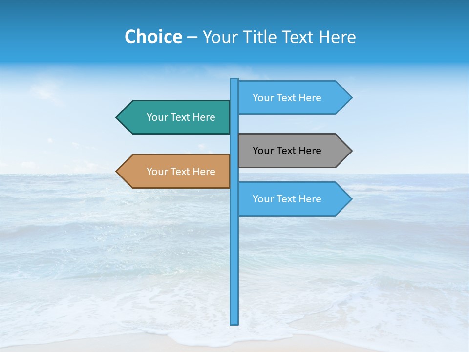 Travel Colorful Sea PowerPoint Template