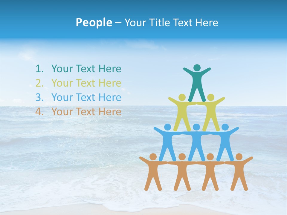Travel Colorful Sea PowerPoint Template