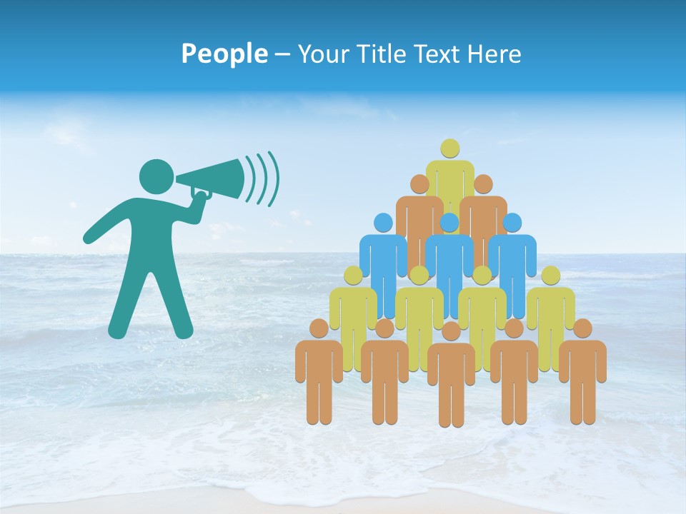 Travel Colorful Sea PowerPoint Template