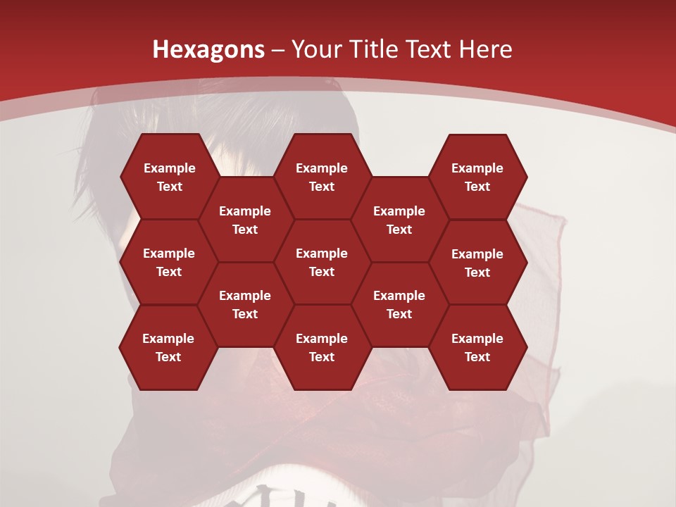 Short Hairstyles Brunette PowerPoint Template