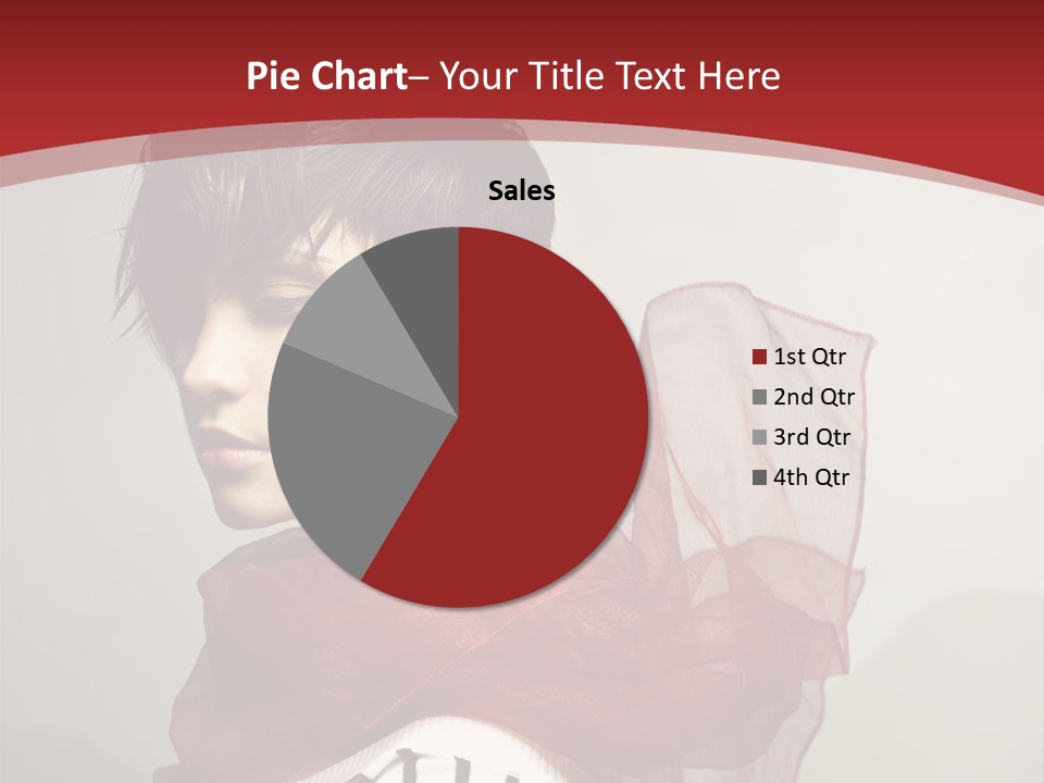 Short Hairstyles Brunette PowerPoint Template