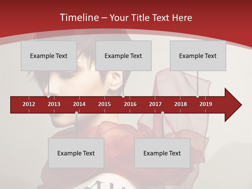 Short Hairstyles Brunette PowerPoint Template