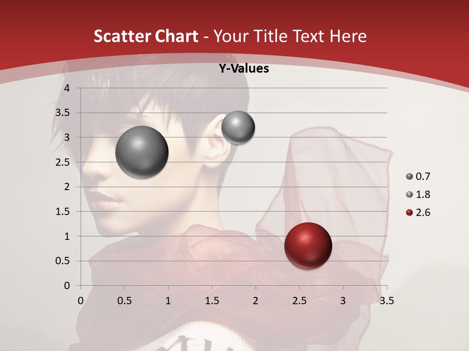 Short Hairstyles Brunette PowerPoint Template