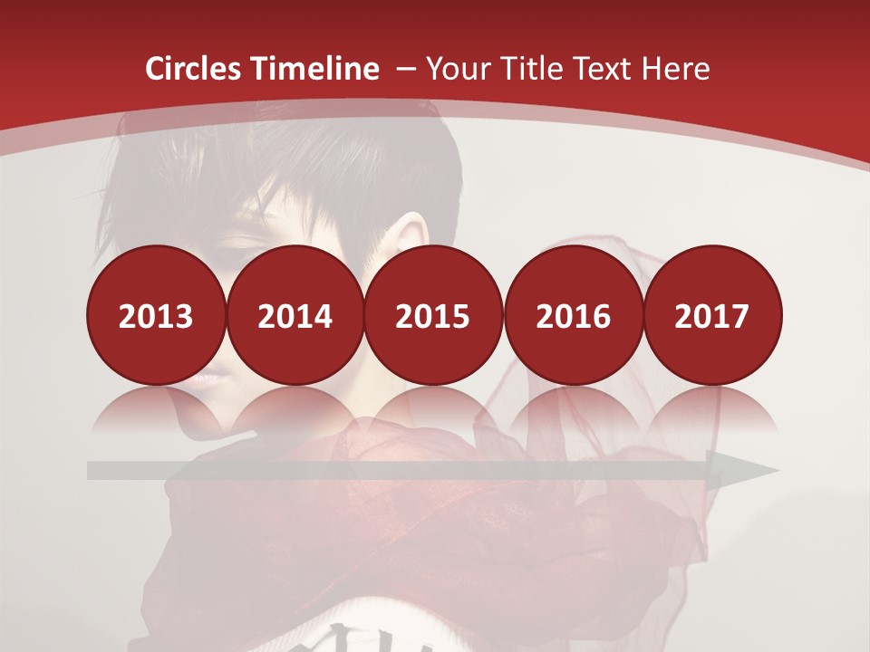 Short Hairstyles Brunette PowerPoint Template