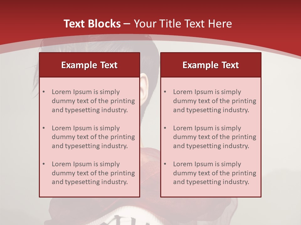 Short Hairstyles Brunette PowerPoint Template