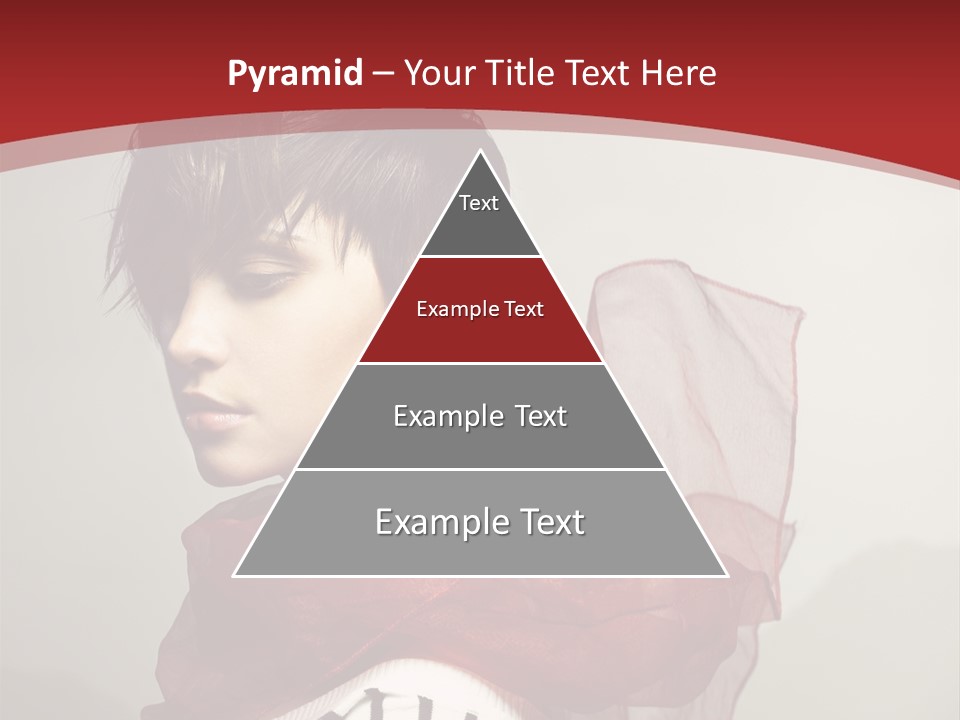 Short Hairstyles Brunette PowerPoint Template