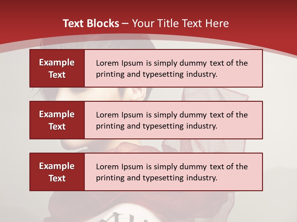 Short Hairstyles Brunette PowerPoint Template