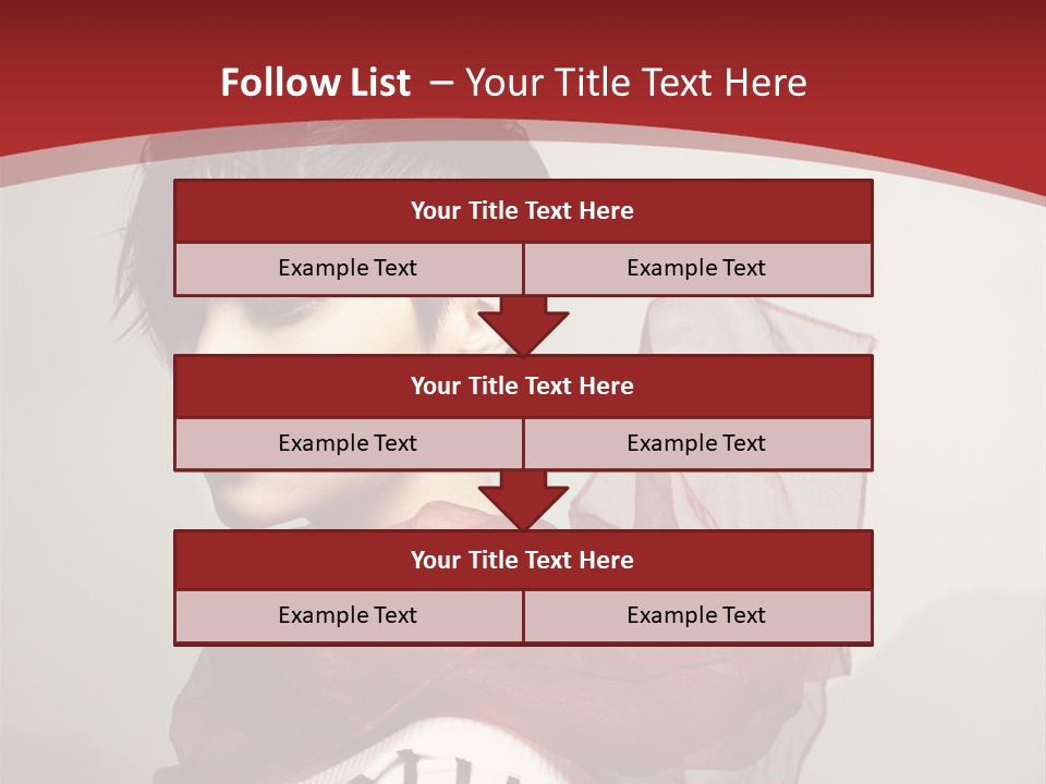 Short Hairstyles Brunette PowerPoint Template