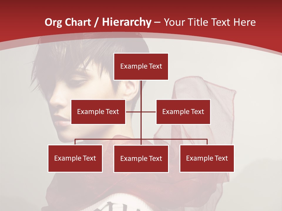 Short Hairstyles Brunette PowerPoint Template