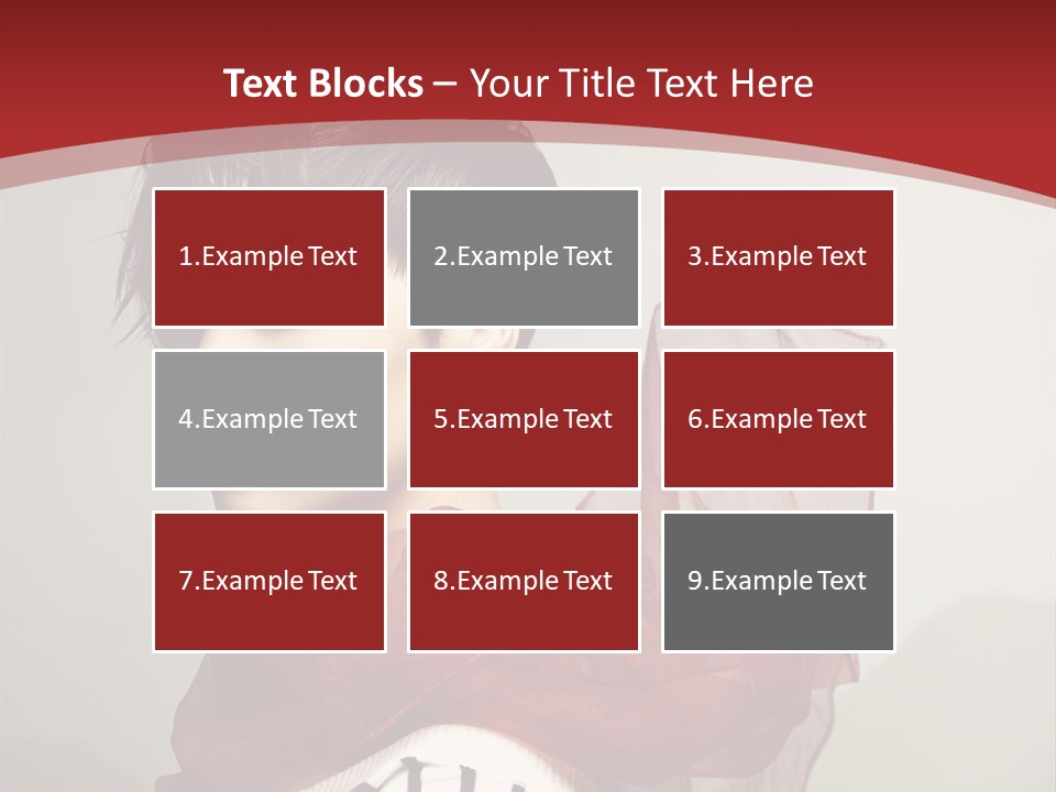 Short Hairstyles Brunette PowerPoint Template