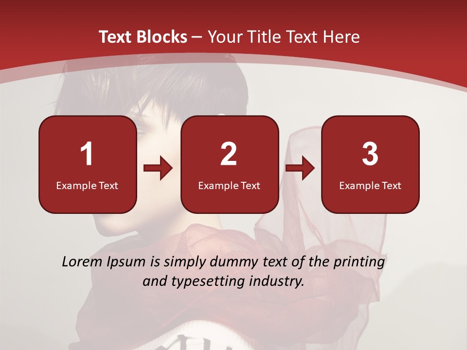 Short Hairstyles Brunette PowerPoint Template