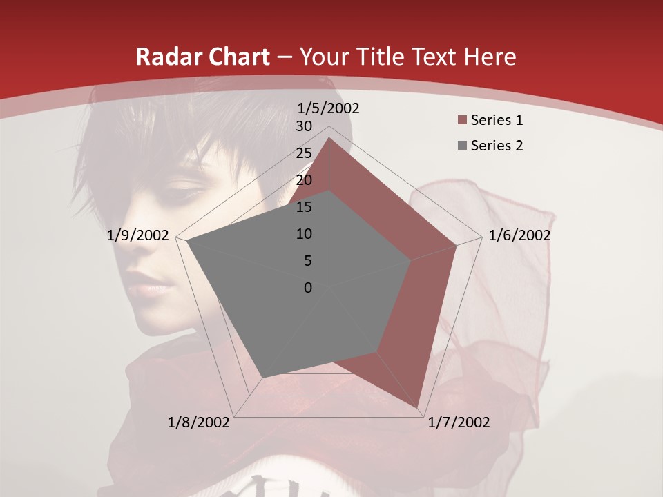 Short Hairstyles Brunette PowerPoint Template