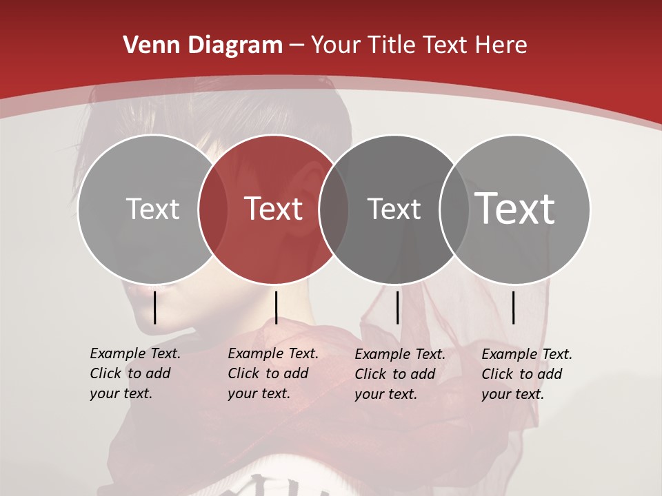 Short Hairstyles Brunette PowerPoint Template