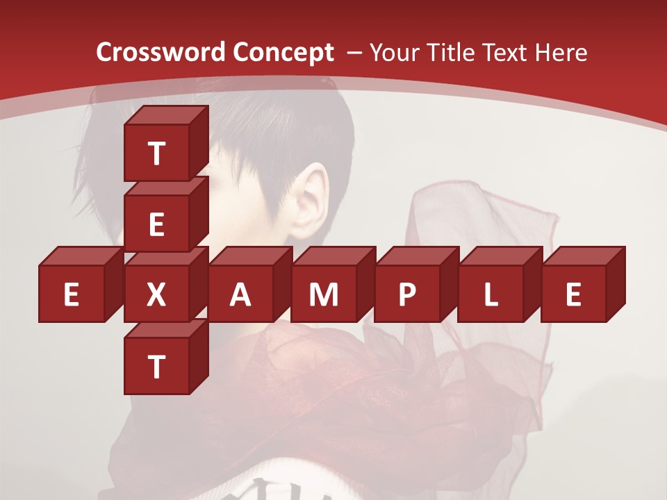 Short Hairstyles Brunette PowerPoint Template