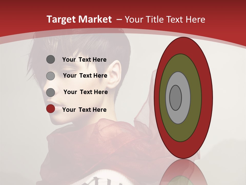 Short Hairstyles Brunette PowerPoint Template