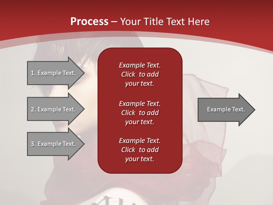 Short Hairstyles Brunette PowerPoint Template