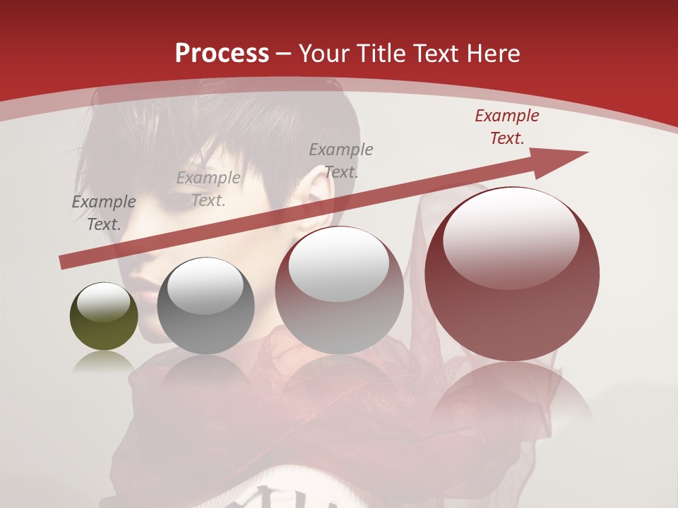 Short Hairstyles Brunette PowerPoint Template