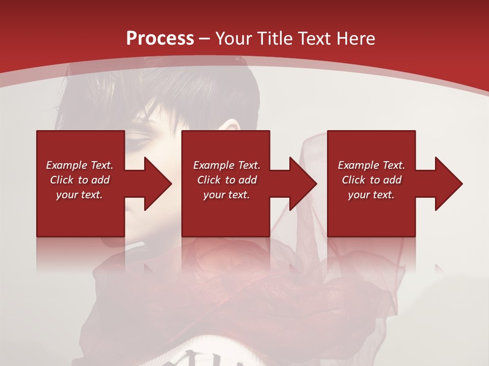 Short Hairstyles Brunette PowerPoint Template