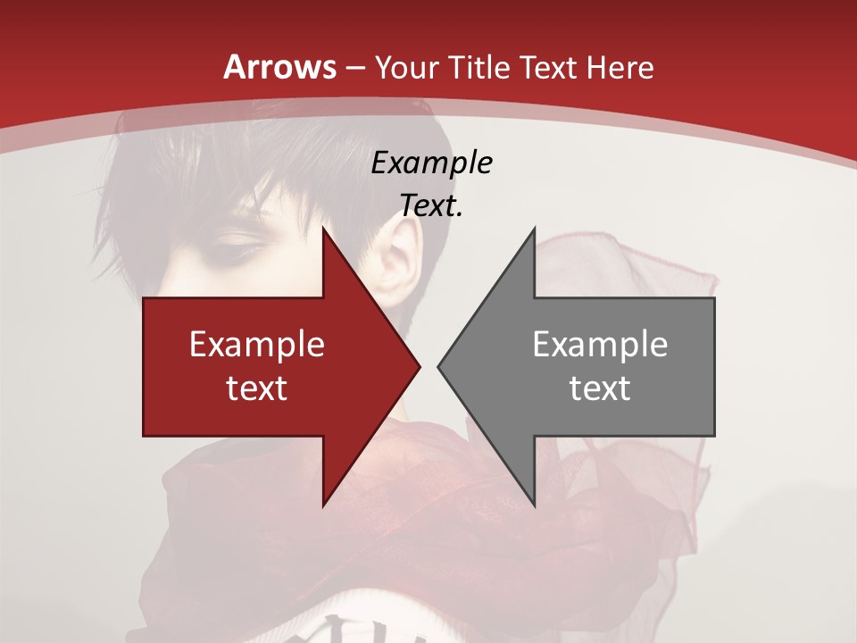 Short Hairstyles Brunette PowerPoint Template