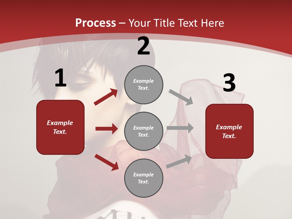 Short Hairstyles Brunette PowerPoint Template