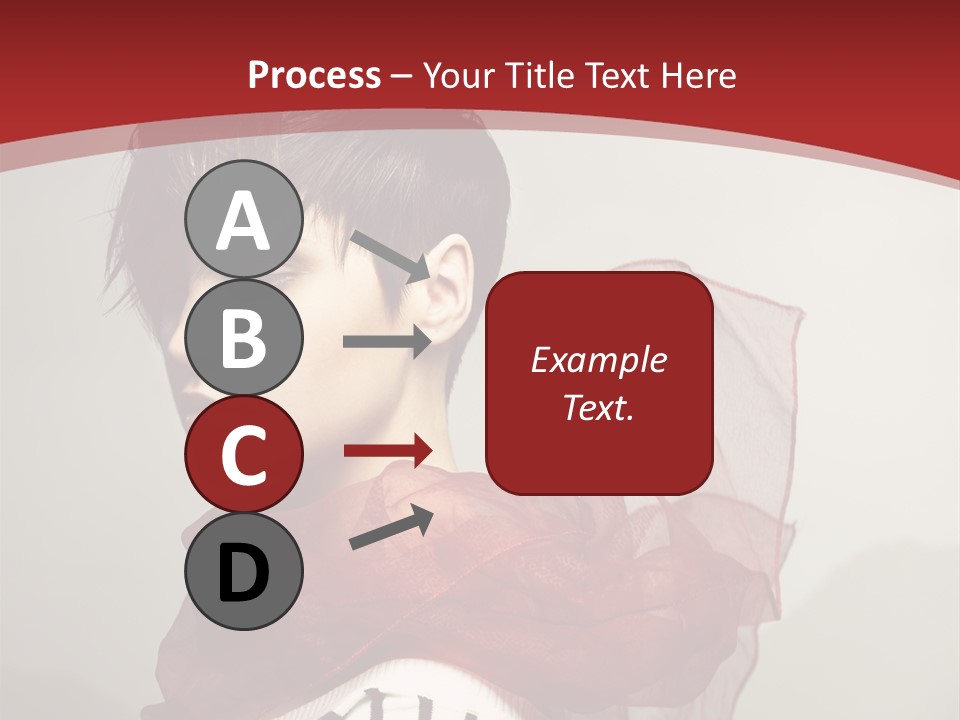 Short Hairstyles Brunette PowerPoint Template