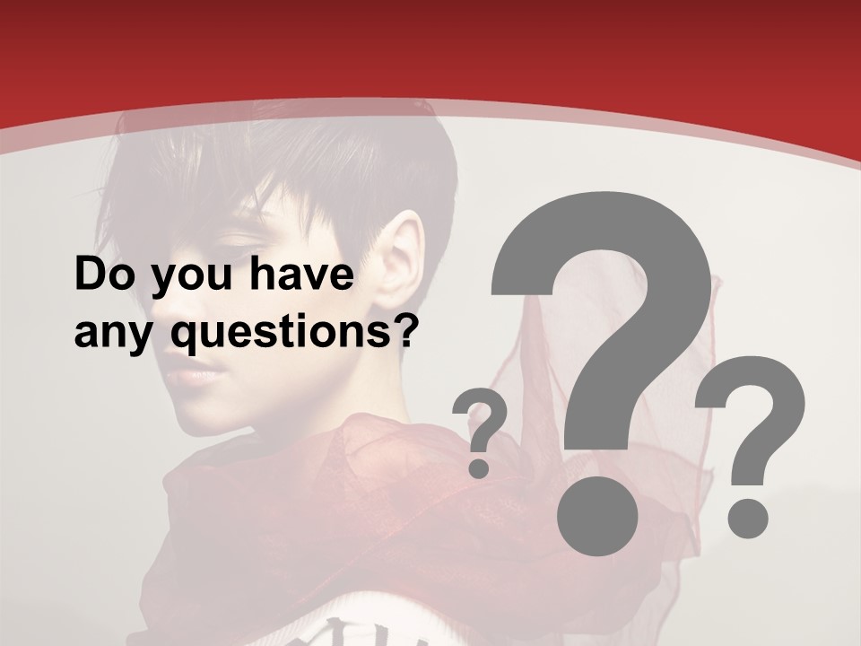 Short Hairstyles Brunette PowerPoint Template