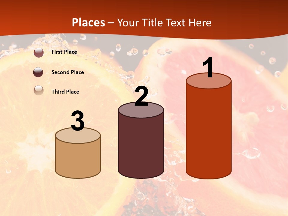 Fruit With Water PowerPoint Template