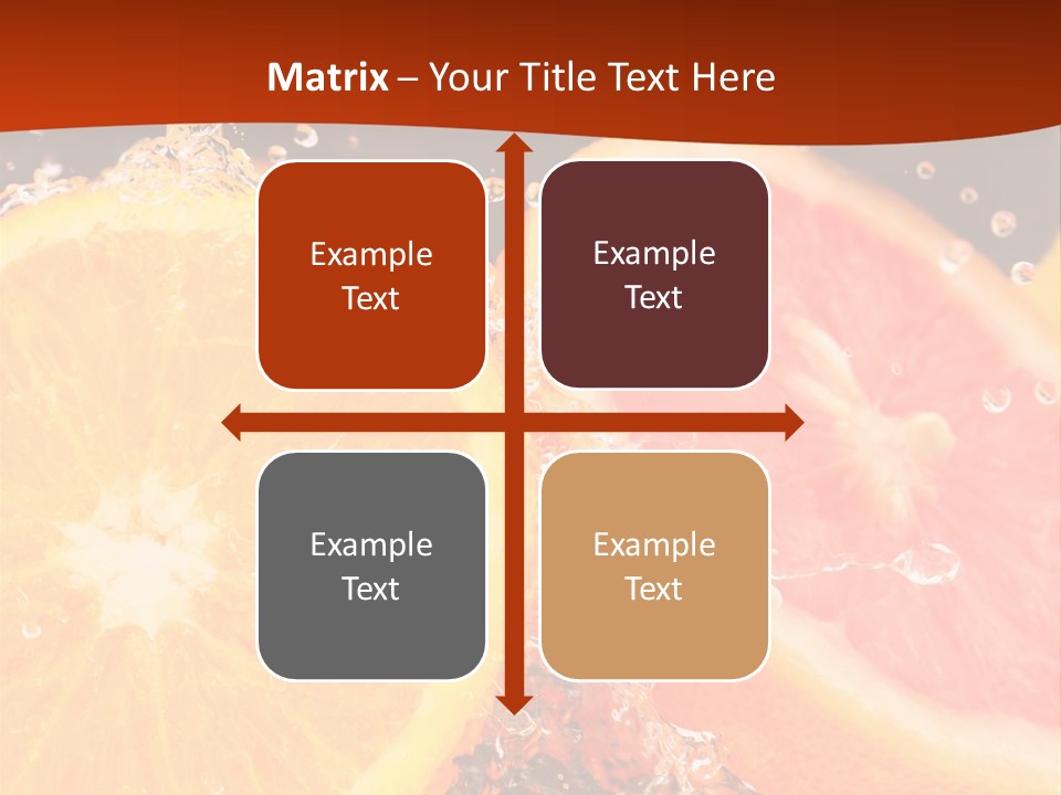 Fruit With Water PowerPoint Template