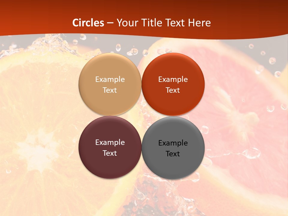 Fruit With Water PowerPoint Template