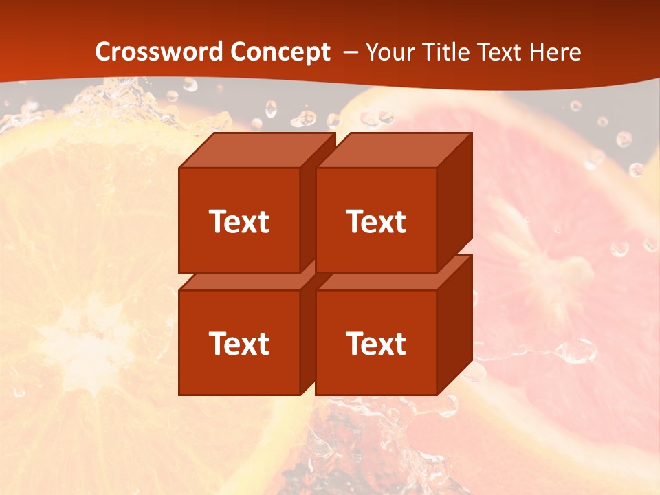 Fruit With Water PowerPoint Template