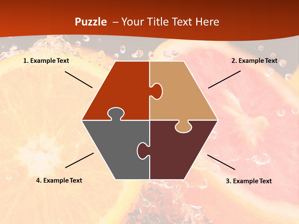 Fruit With Water PowerPoint Template