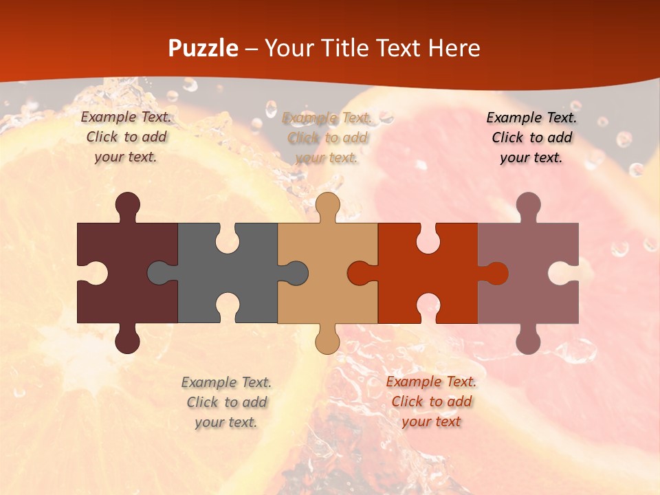 Fruit With Water PowerPoint Template