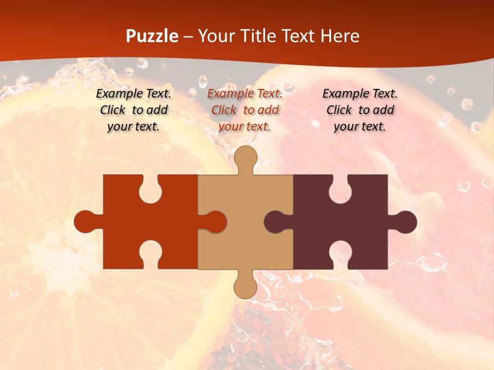 Fruit With Water PowerPoint Template