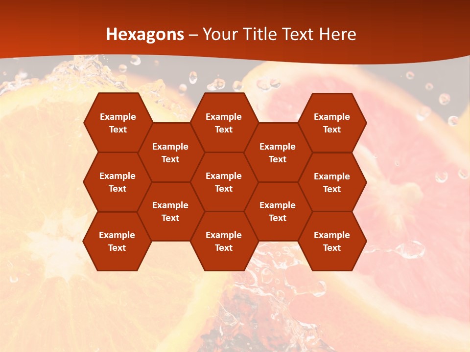 Fruit With Water PowerPoint Template