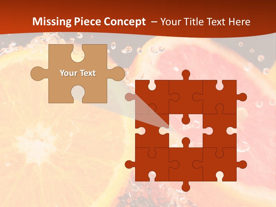 Fruit With Water PowerPoint Template