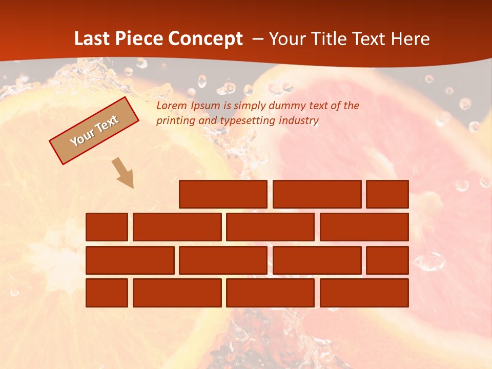 Fruit With Water PowerPoint Template