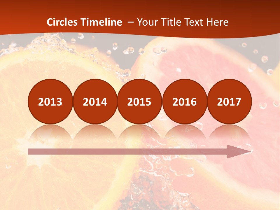 Fruit With Water PowerPoint Template