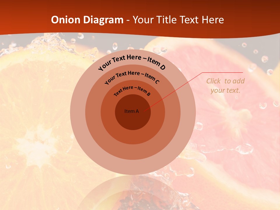 Fruit With Water PowerPoint Template
