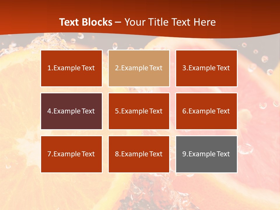 Fruit With Water PowerPoint Template