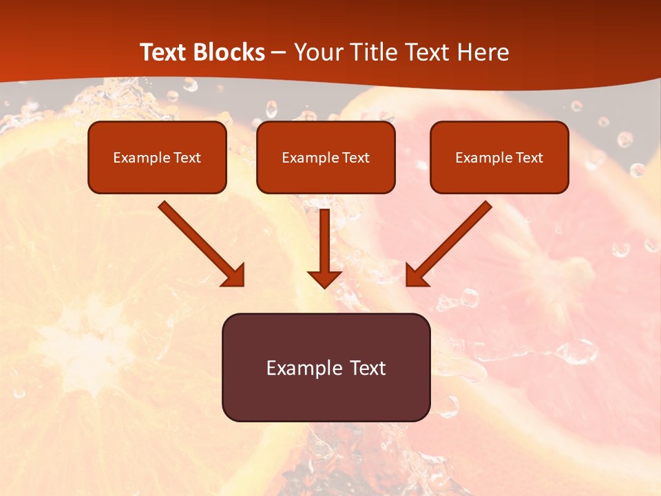Fruit With Water PowerPoint Template