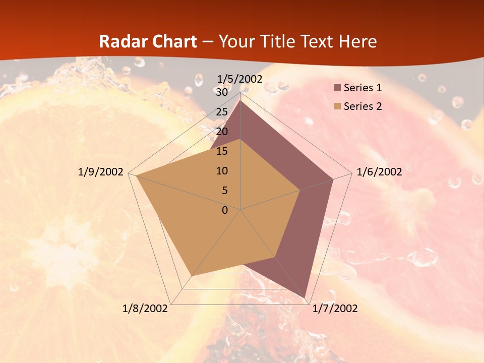 Fruit With Water PowerPoint Template