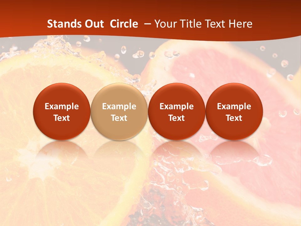 Fruit With Water PowerPoint Template