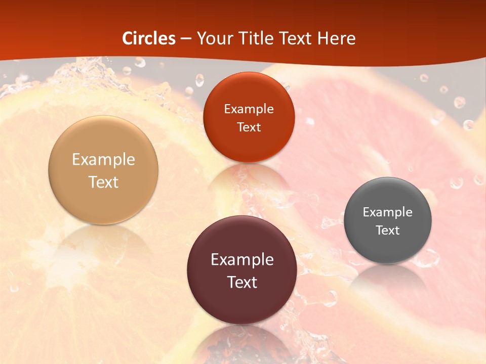 Fruit With Water PowerPoint Template