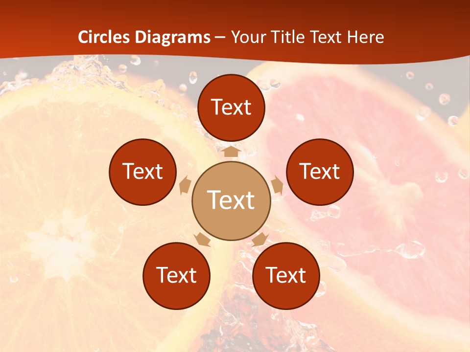 Fruit With Water PowerPoint Template