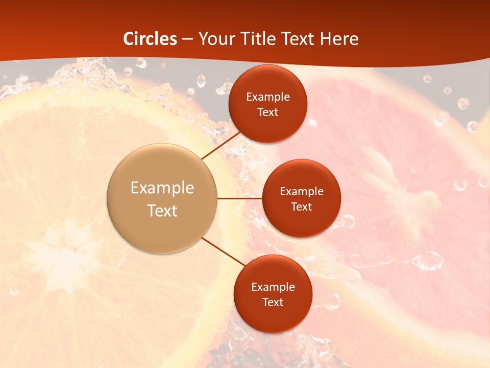 Fruit With Water PowerPoint Template