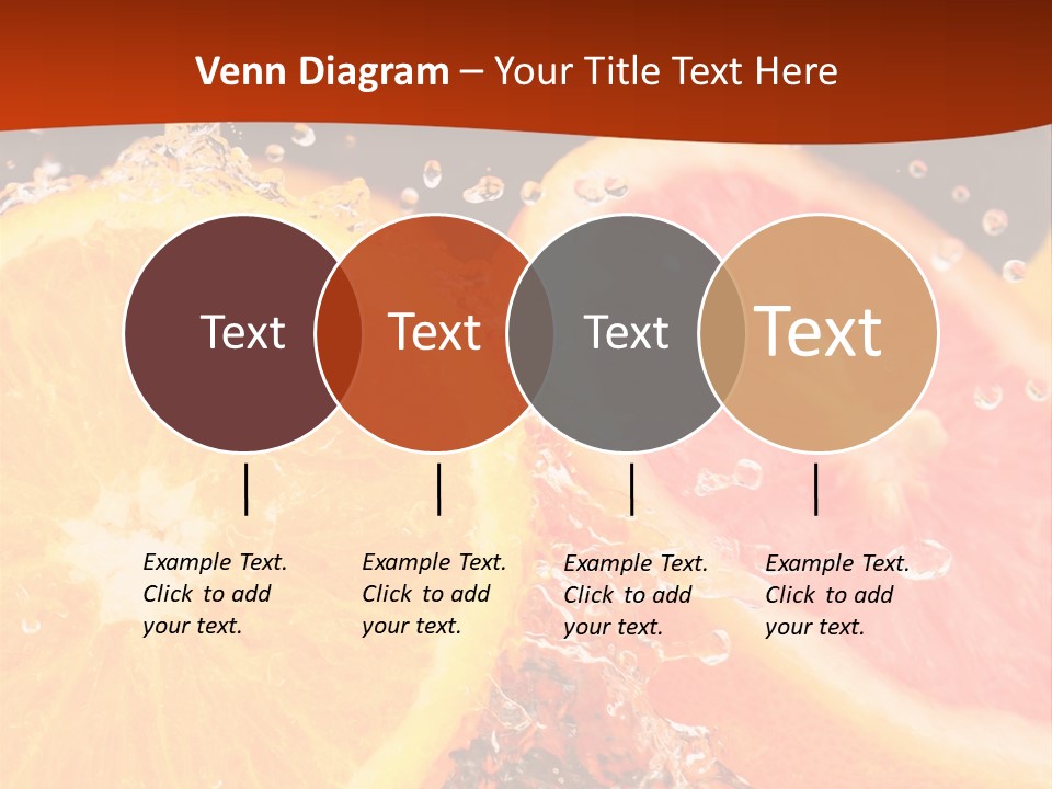 Fruit With Water PowerPoint Template