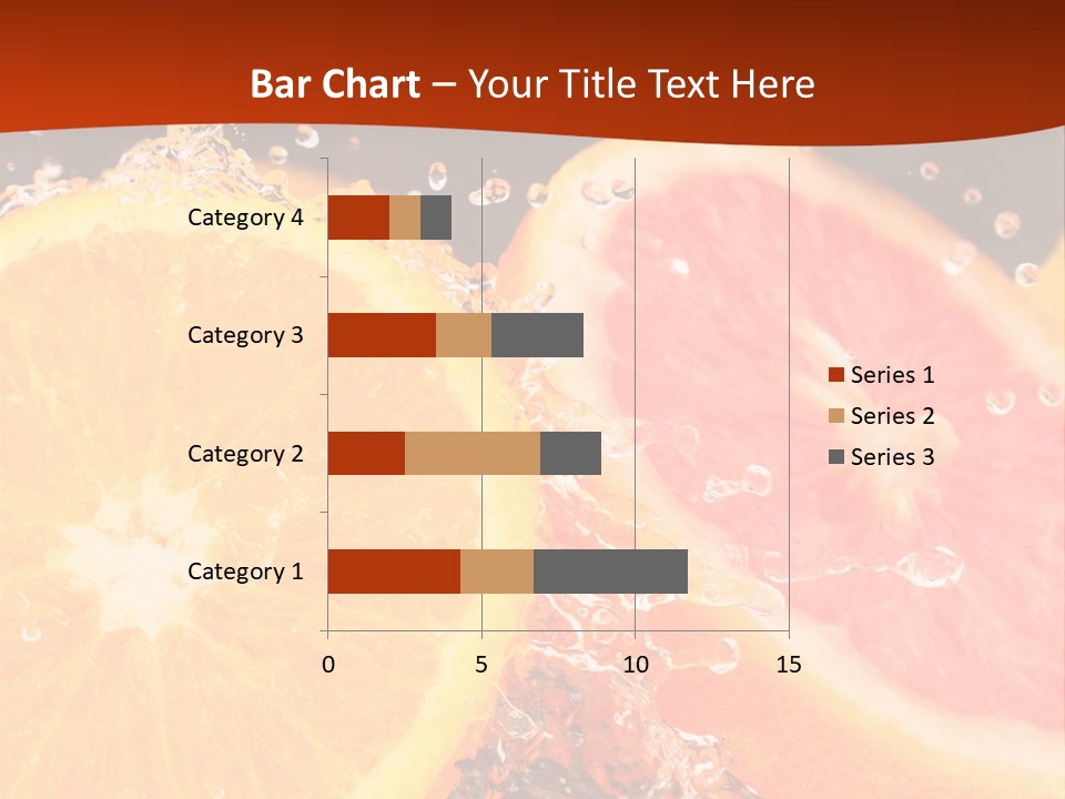 Fruit With Water PowerPoint Template
