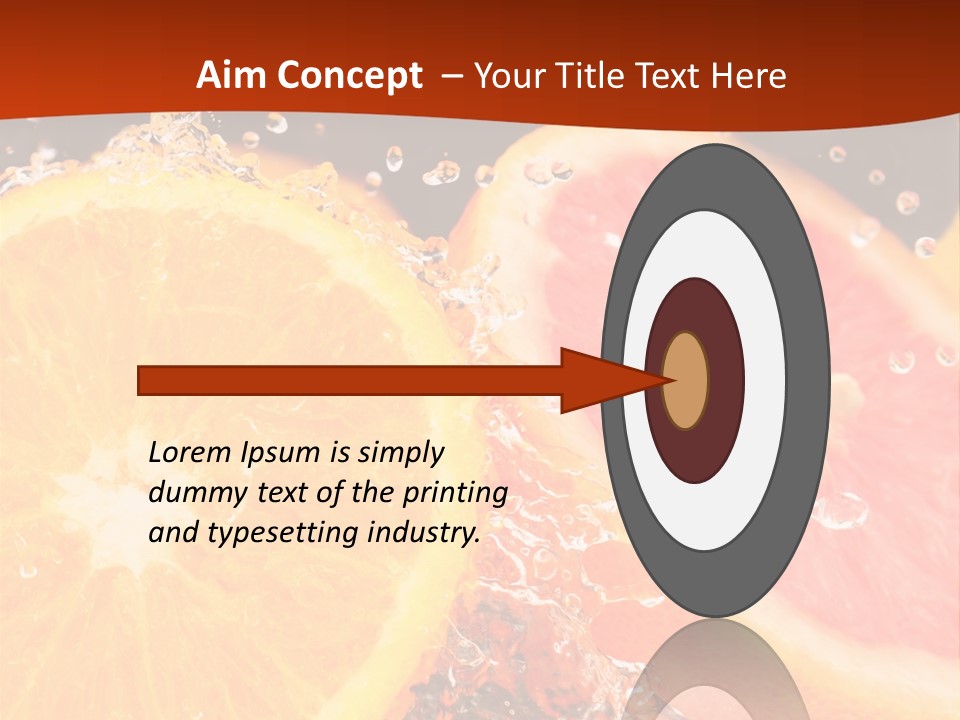 Fruit With Water PowerPoint Template