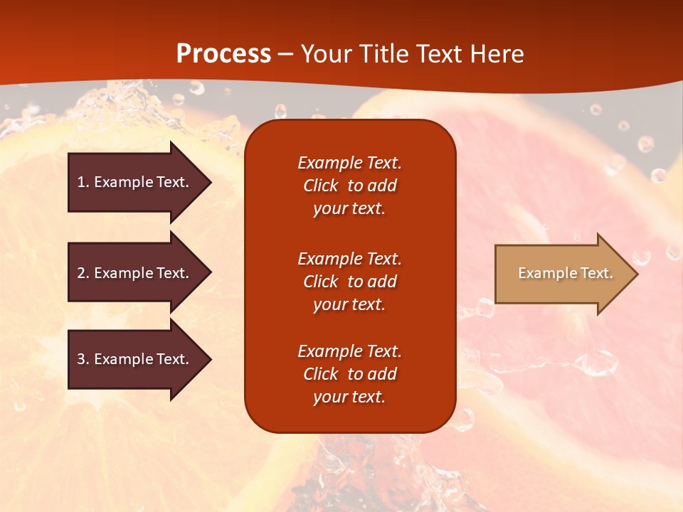 Fruit With Water PowerPoint Template